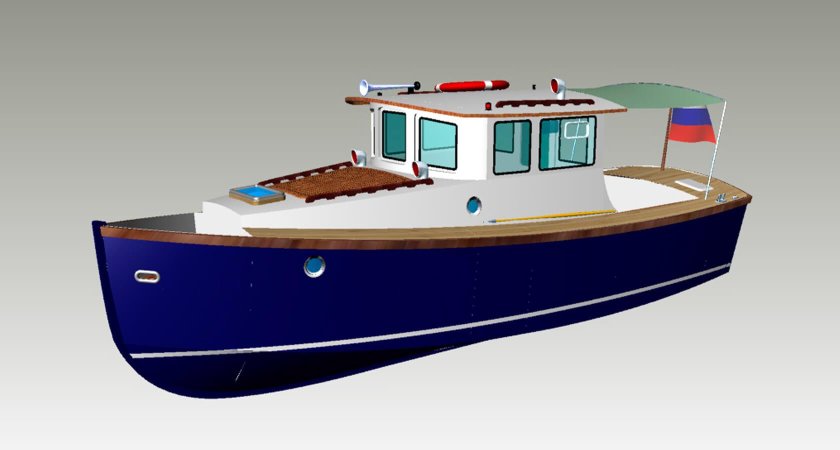 Катер водоизмещающий Охта 1800