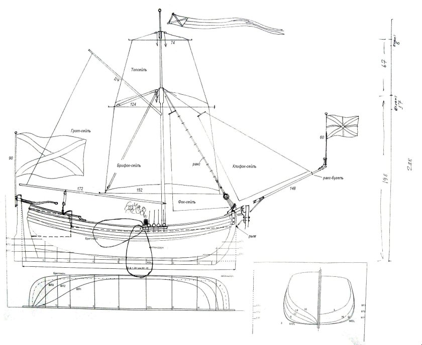 Бот св Гавриил чертеж