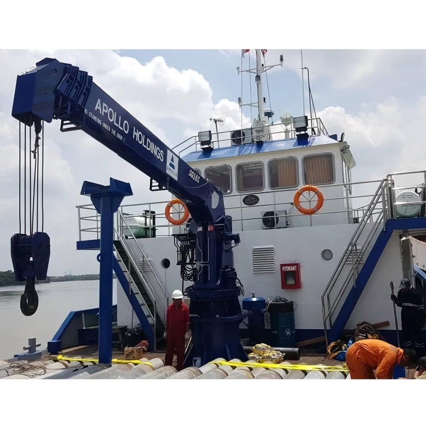 Морские краны телескопические