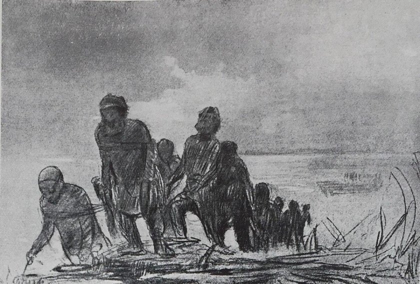 Илья Репин Бурлаков на Волге