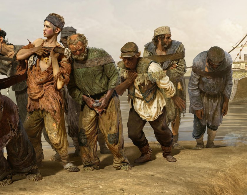 «Бурлаки на Волге» 1870-1873