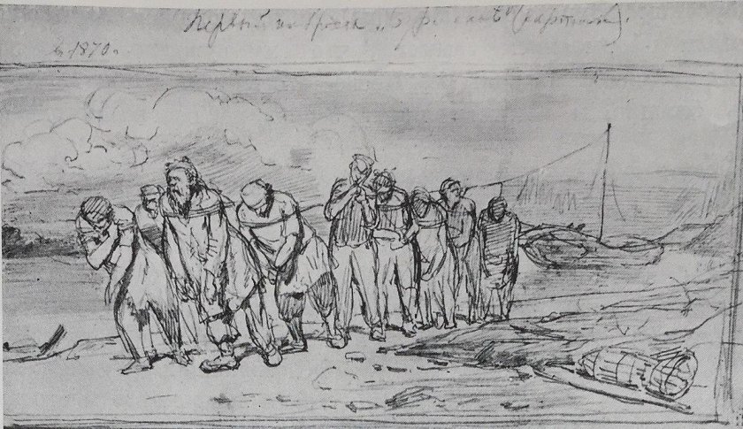 Илья Репин «бурлаки на Волге» (1870-1873)