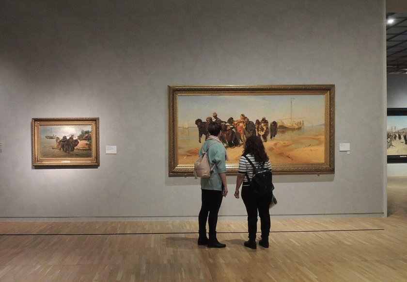 Бурлаки на Волге картина