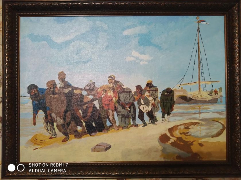 Картина бурлаки на Волге Автор