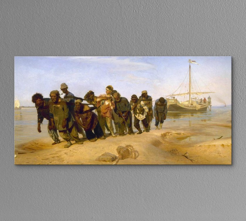 Бурлаки на Волге картина Репина