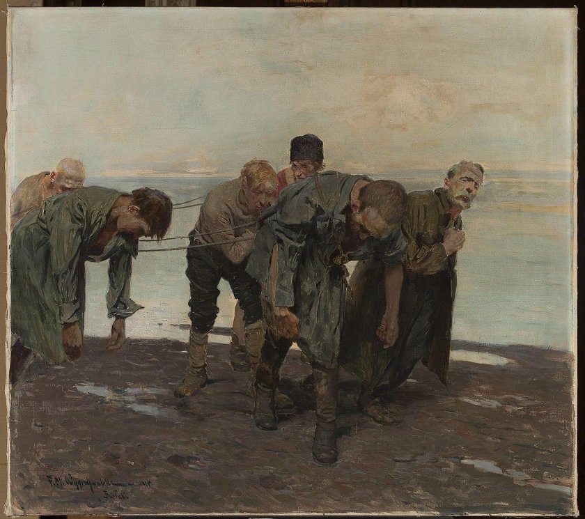 Труд Бурлаков на Волге