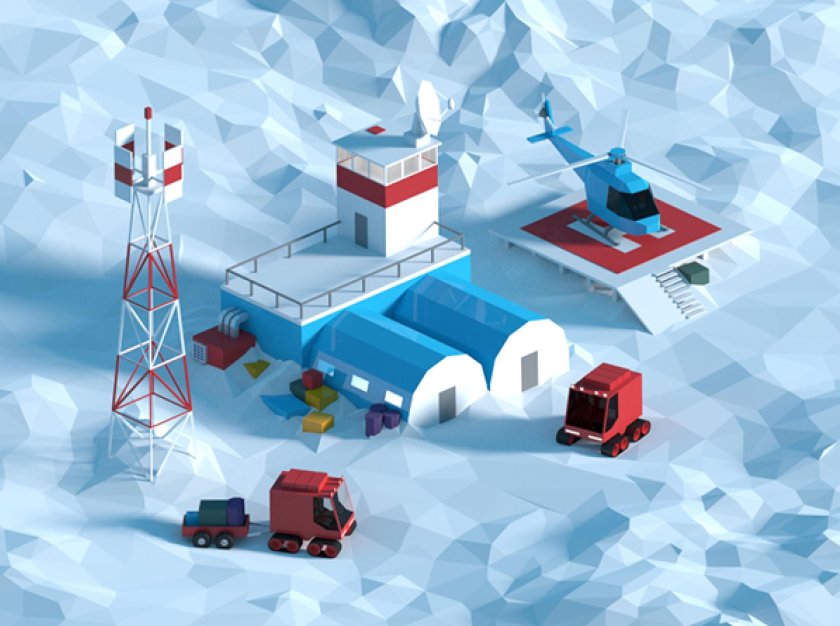 Low Poly 3d завод