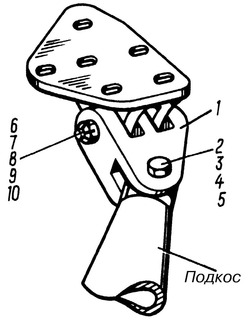Амортизатор главной стойки шасси вертолета ми8