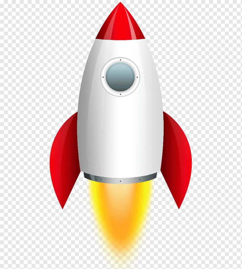 Ракета на прозрачном фоне