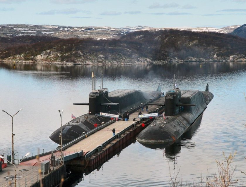Гаджиево база подводных лодок Северного флота