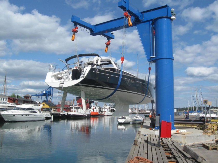 Гантри кран судовой