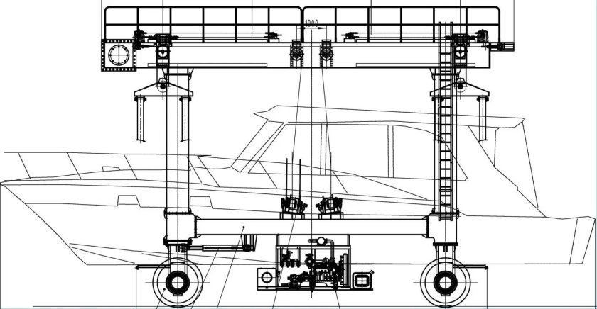 Вертикальный подъемник для яхт ВНТ 200