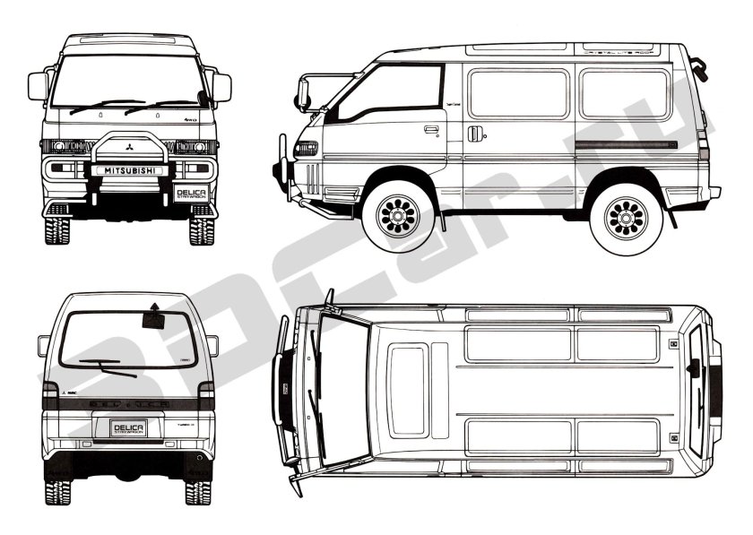 Mitsubishi l300 габариты