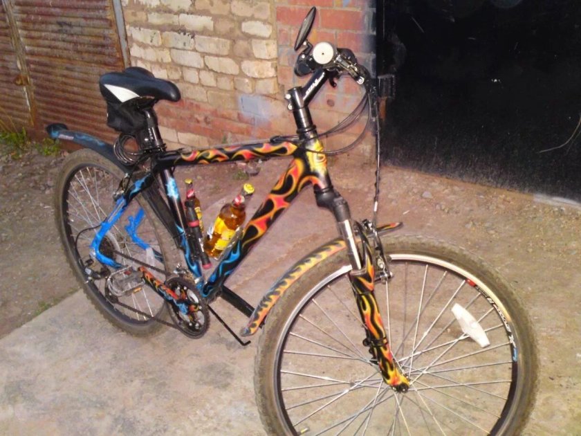 Аэрография на велосипеде