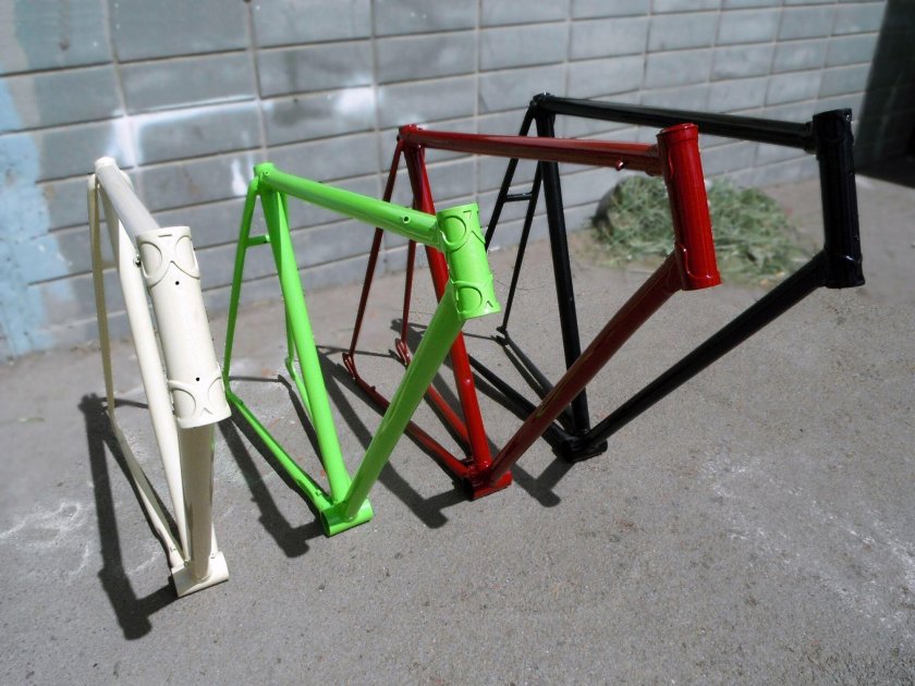 Покраска велосипедной рамы