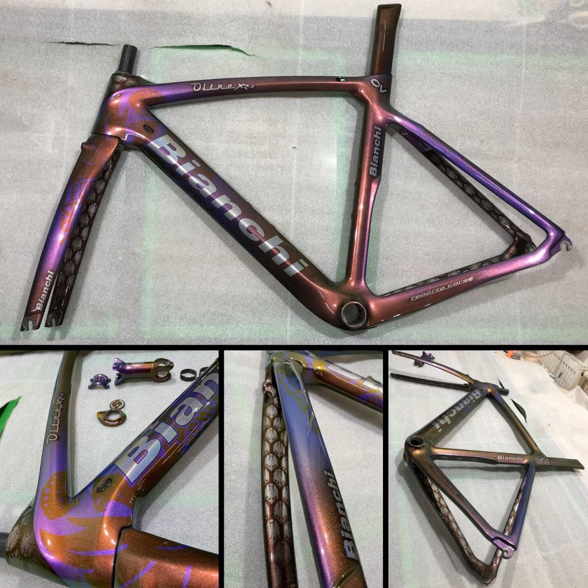 Покраска велосипедной рамы