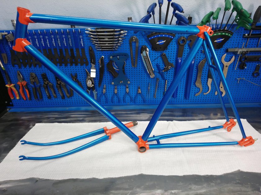 Покраска велосипедной рамы