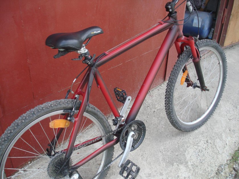 Матовая краска для велосипеда