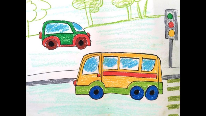 Машина рисунок для детей