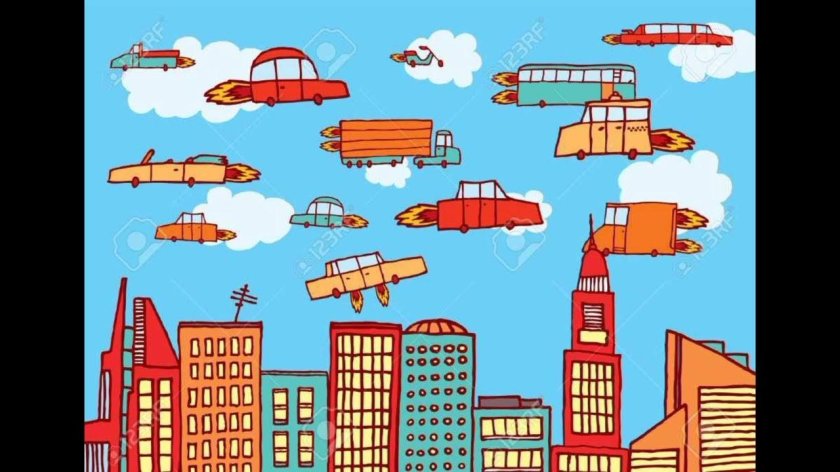 Небоскребы и летающие машины