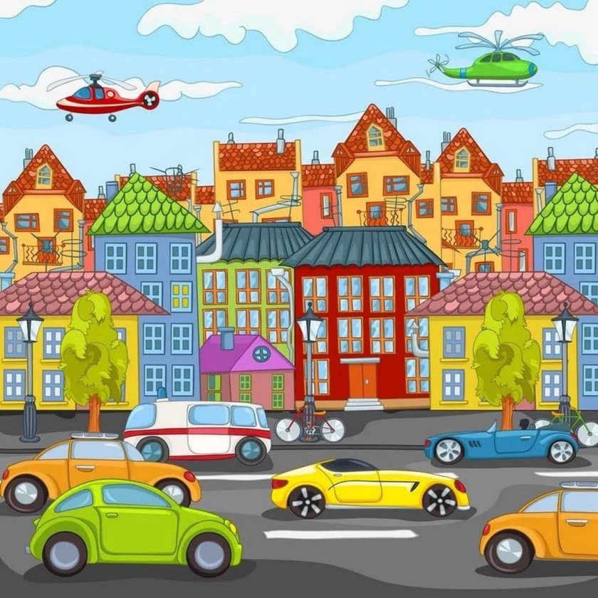 Изображение города для детей