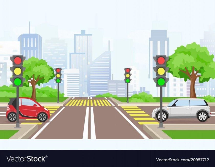 Дорога со светофором для детей