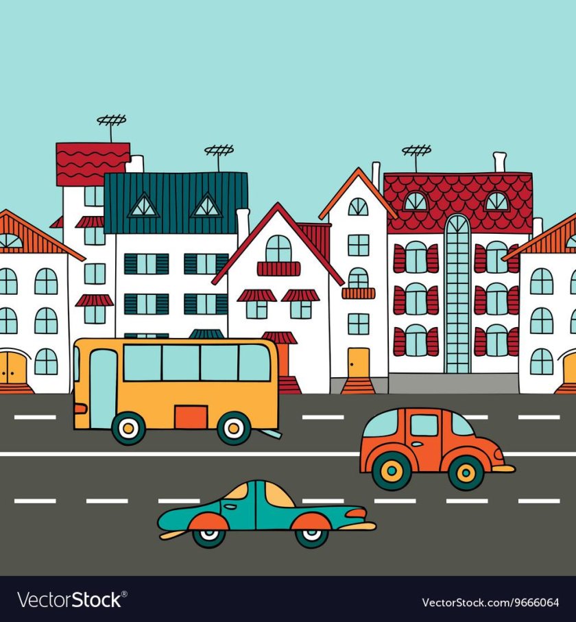 Транспорт города для детей