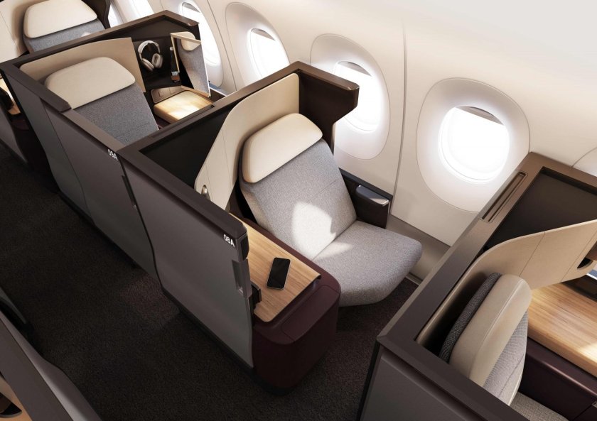 Qantas a333 Business class