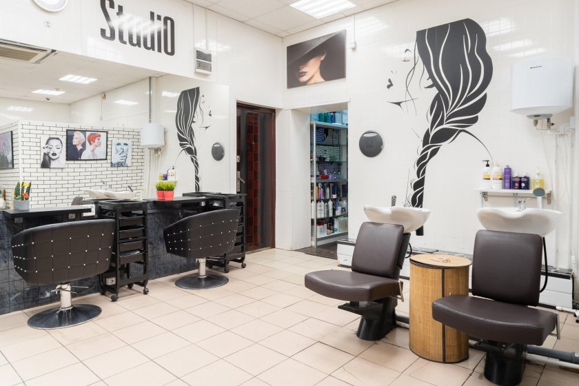 Gimnastka Salon krasoti Vektor