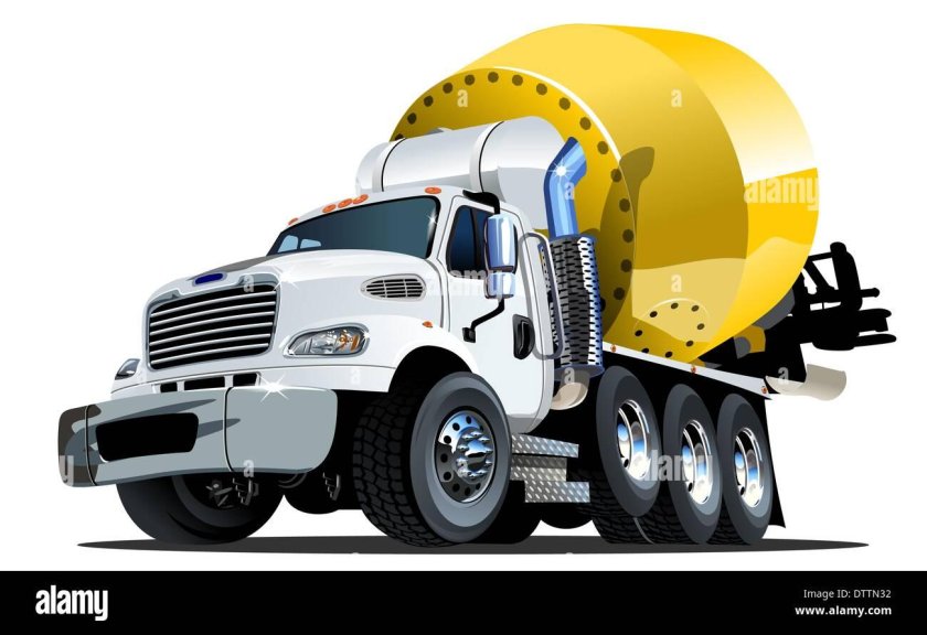 Бетоновоз вектор