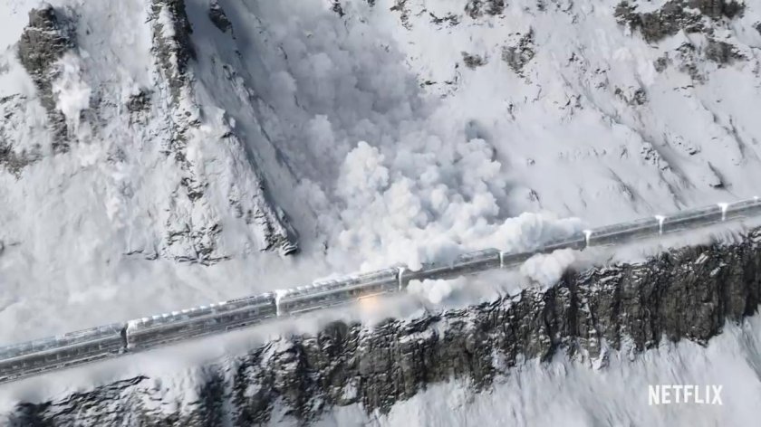 Сквозь снег Локомотив