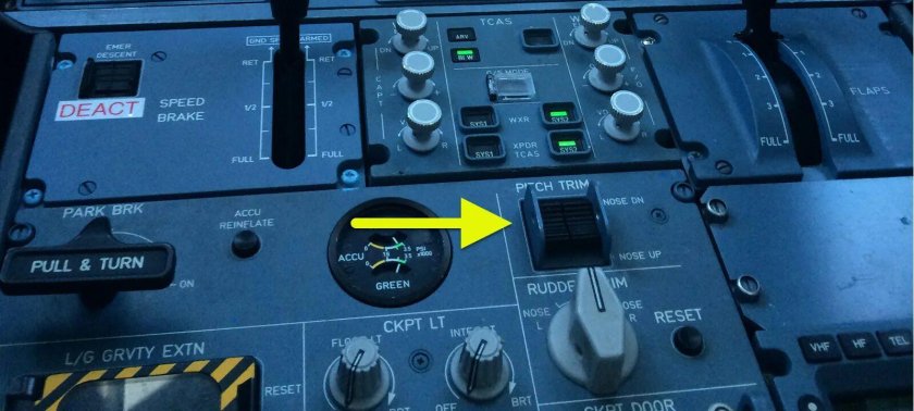 Airbus a320 Pitch Trim Wheels