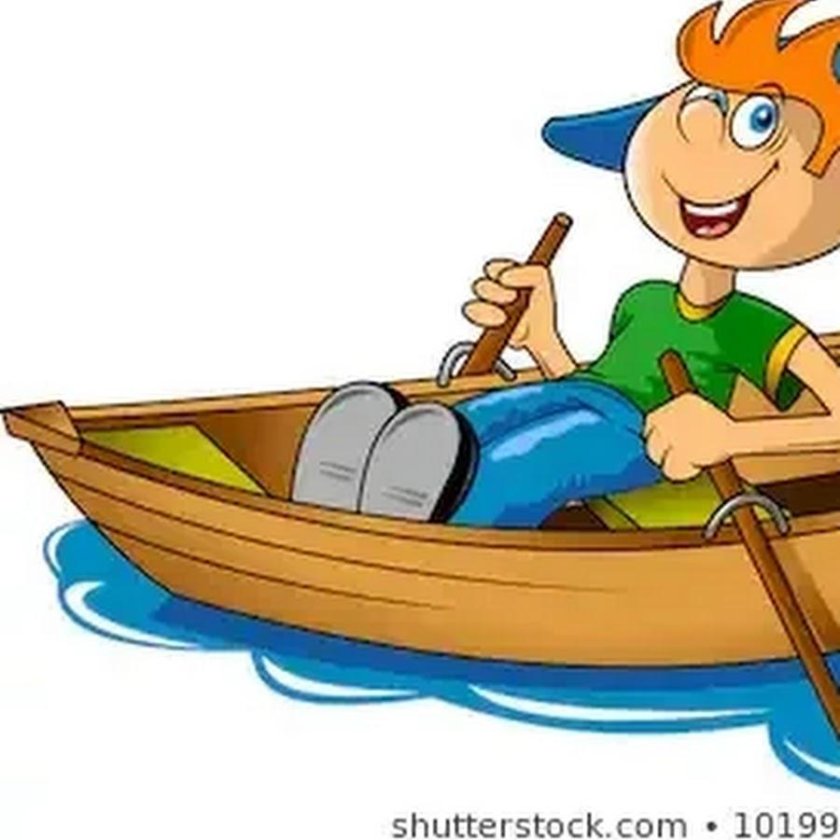 Лодка с веслами