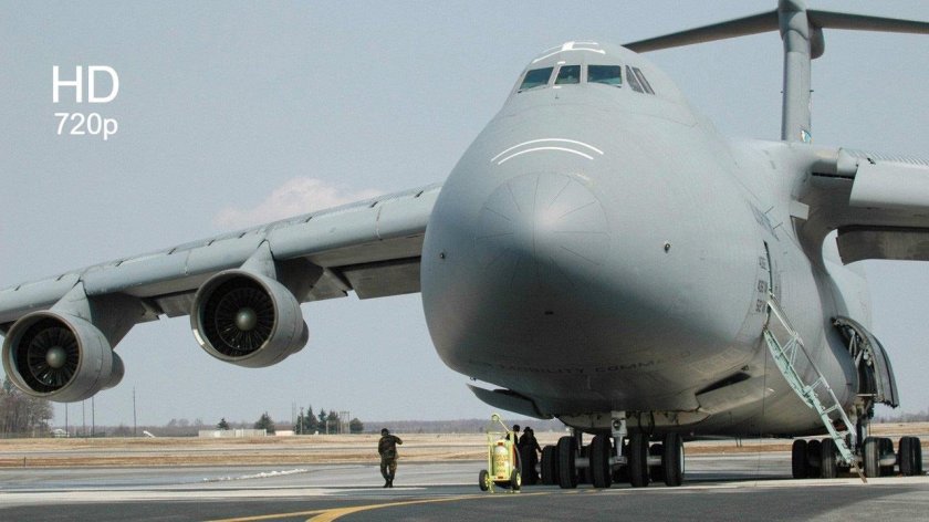 Lockheed c-5 Galaxy и АН-124 Руслан
