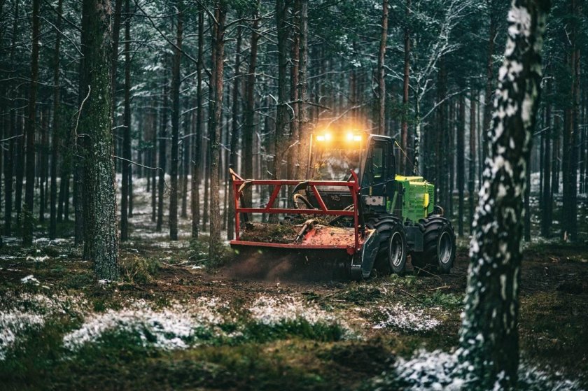 Колесный мульчер самоходный