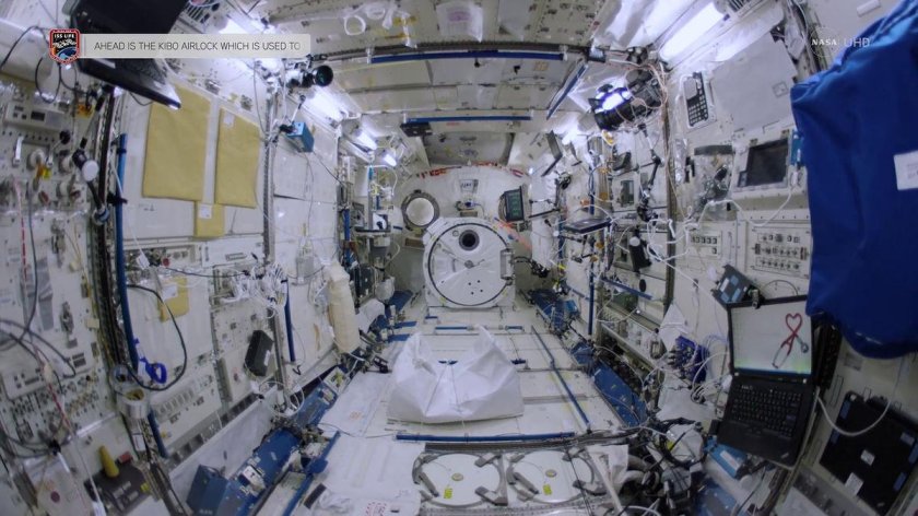 Модуль МКС Юнити внутри