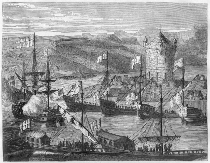 Гравюра Адриана Шхонебека взятие Азова