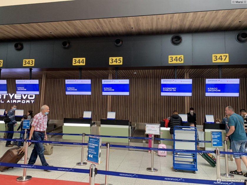 Стойка терминал в Шереметьево