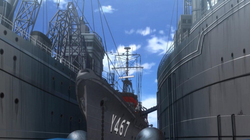 High School Fleet эсминец Harukaze