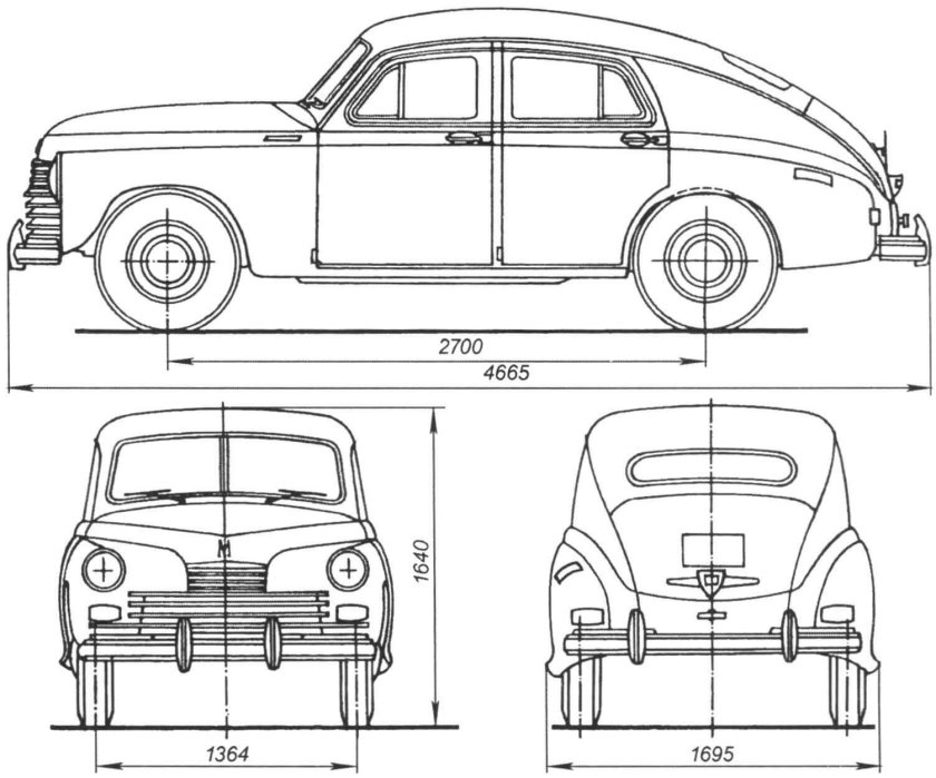 Автомобиль ГАЗ м20 победа