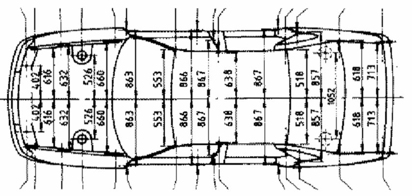 ВАЗ 2110 седан геометрия кузова