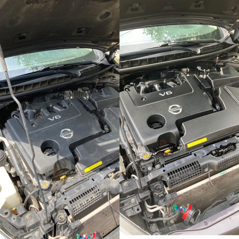 Подкапотное пространство Ниссан Теана l33