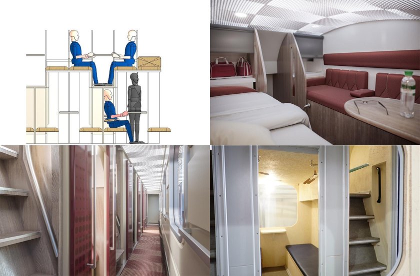 Купе вагон 2 этаж