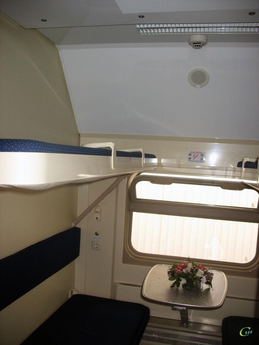 Двухэтажный вагон РЖД купе