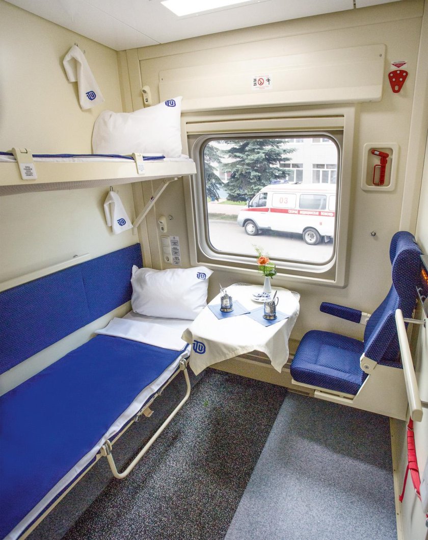 РЖД вагон купе 2х этажный