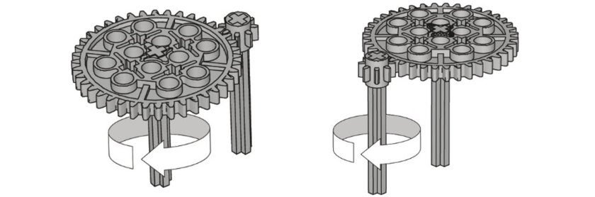 Понижающая зубчатая передача LEGO WEDO