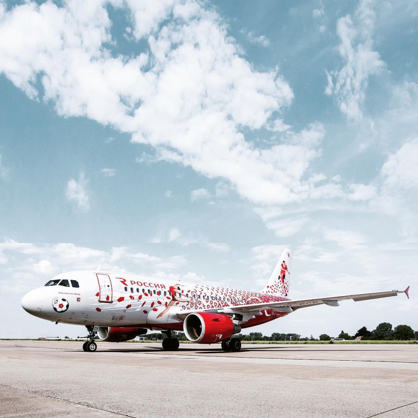 Самолет Airbus a319 авиакомпания Россия