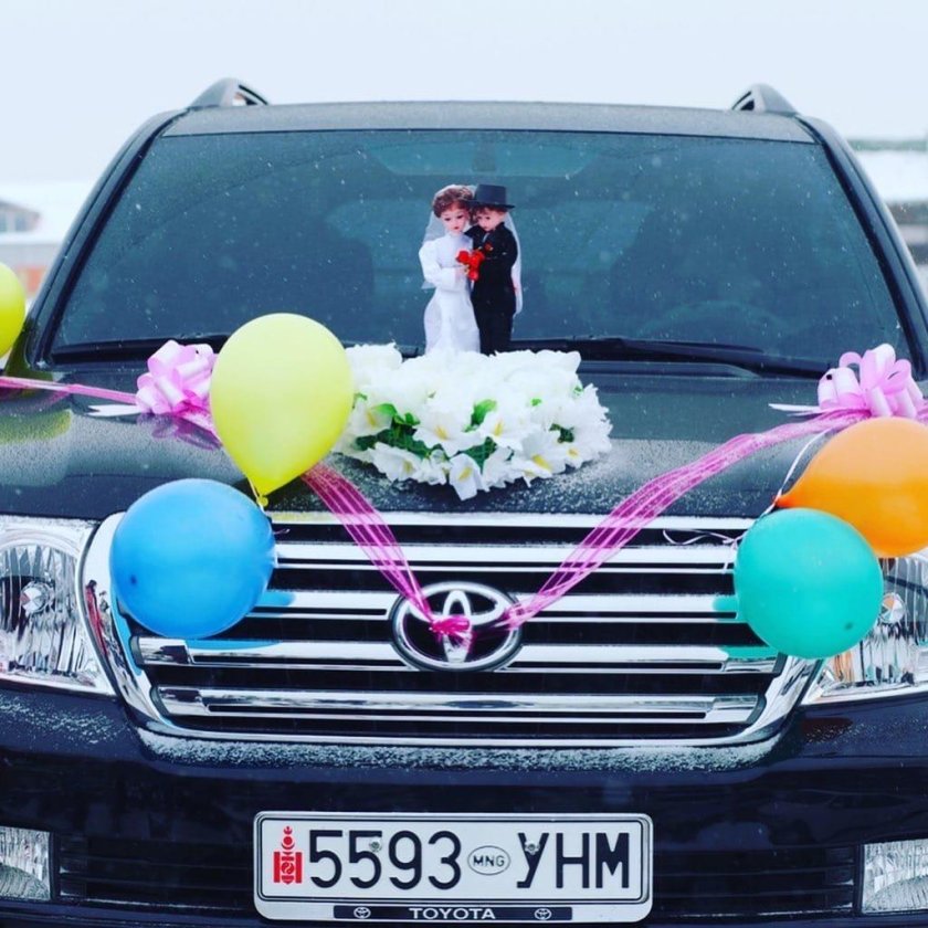 Украшение свадебного кортежа