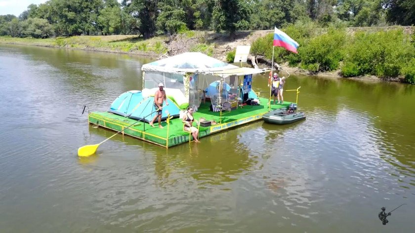 Сплав на плоту по Дону