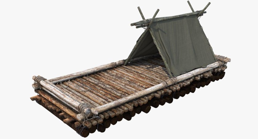 Бревенчатый плот